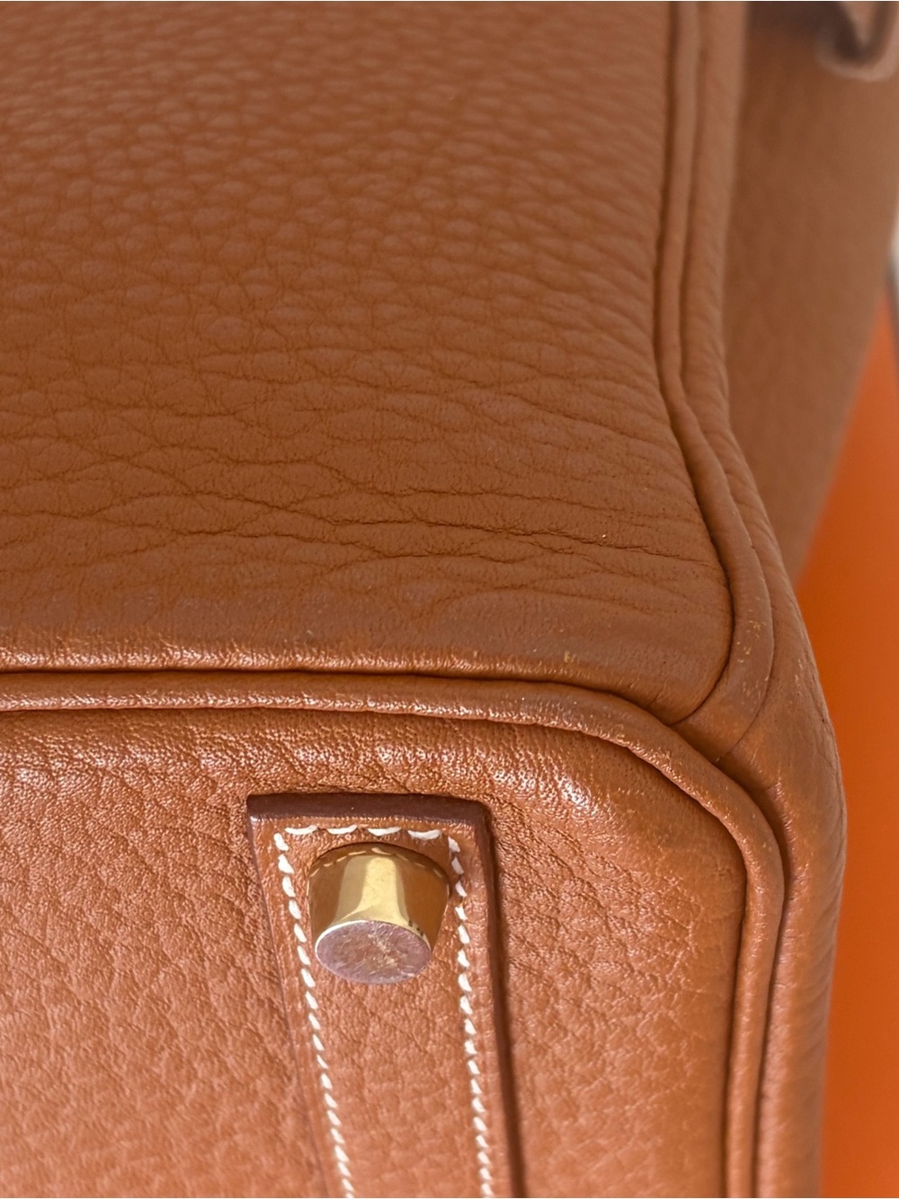 Hermes Birkin Gold Fjord Leather with Gold hardware - Picture 10 of 17